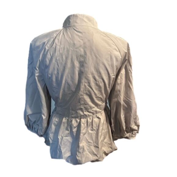 Banana Republic Blandine 3/4 Sleeve Bubble Hem Tie-Waist Parka Jacket – Size M - Picture 9 of 10